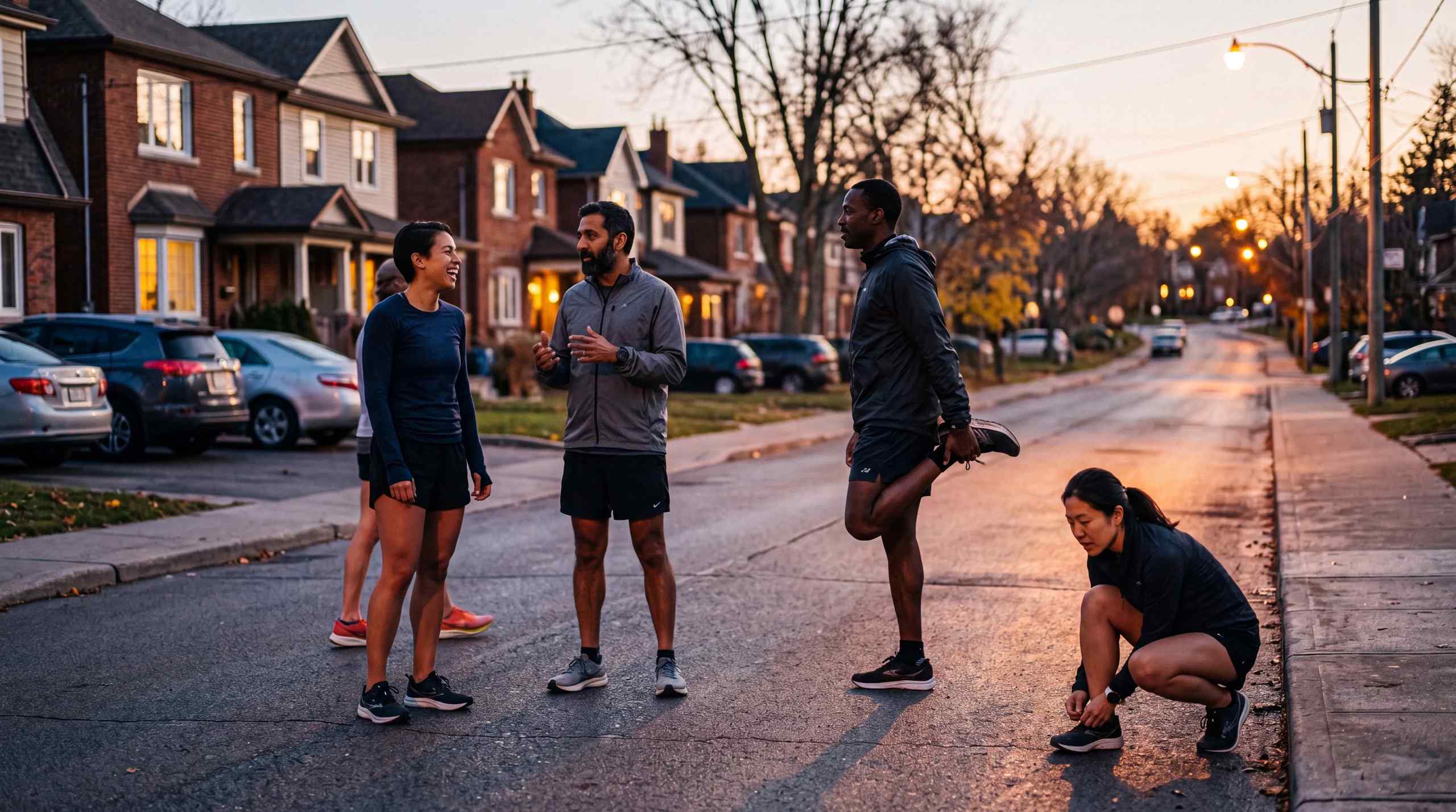 run club stretching
